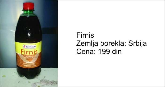 firnis - za drvo i metal