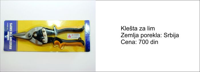 klesta za lim - alat